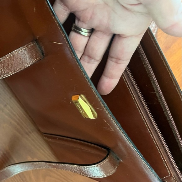 Bally Handbag Purse Large Leather - Picture 5 of 10